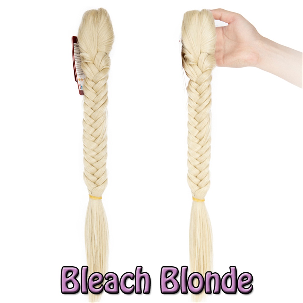 21/24'' Braided Ponytail Clip Drawstring Long Synthetic Hair Thick Ponytail Wigs - Picture 28 of 30