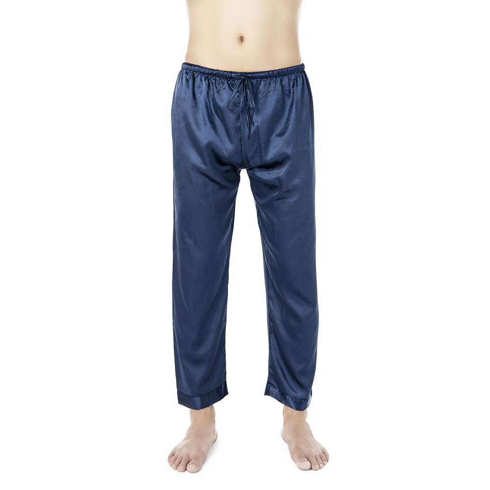 S4-men Silk Satin Shorts Mens Silk Satin Pajamas Pants Lounge