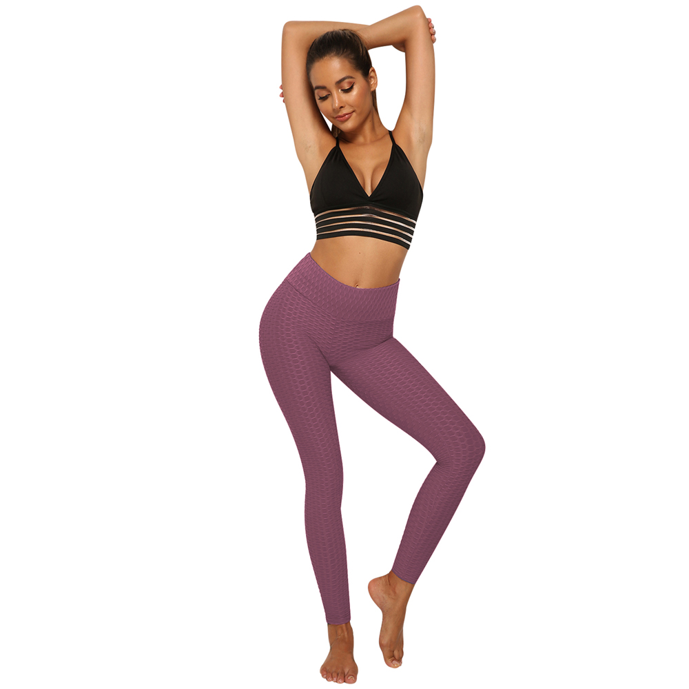 Lady High Waist Yoga Pants Leggings Trousers Exercise Fitness Push-Up Light  Hot