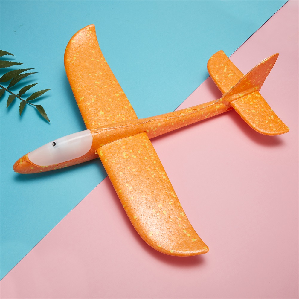 LED Hand Throwing Glider Foam Airplane Model Kid Remote Control Aircraft Toys YJ eBay
