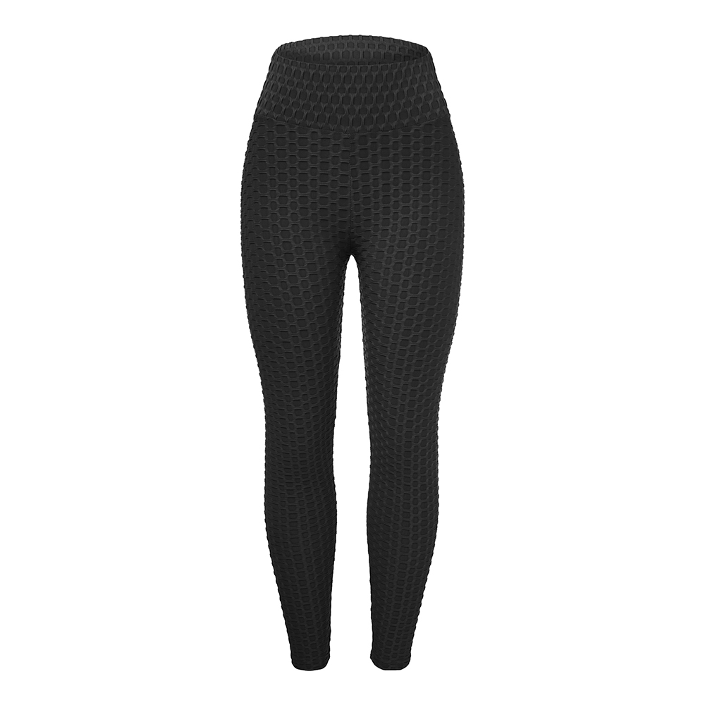 Legging Anti-Cellulite Push Up High Waisted Yoga Pants Honeycomb  Compression Gym