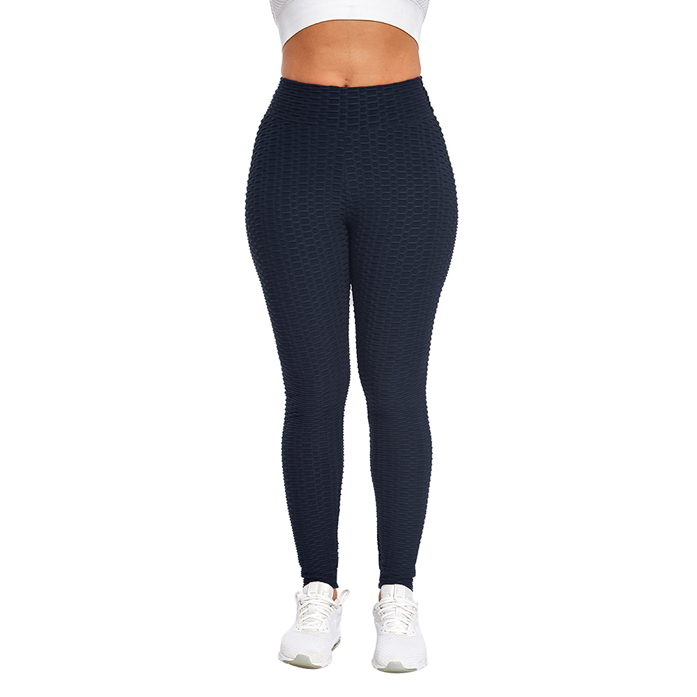 Legging Anti-Cellulite Push Up High Waisted Yoga Pants Honeycomb  Compression Gym