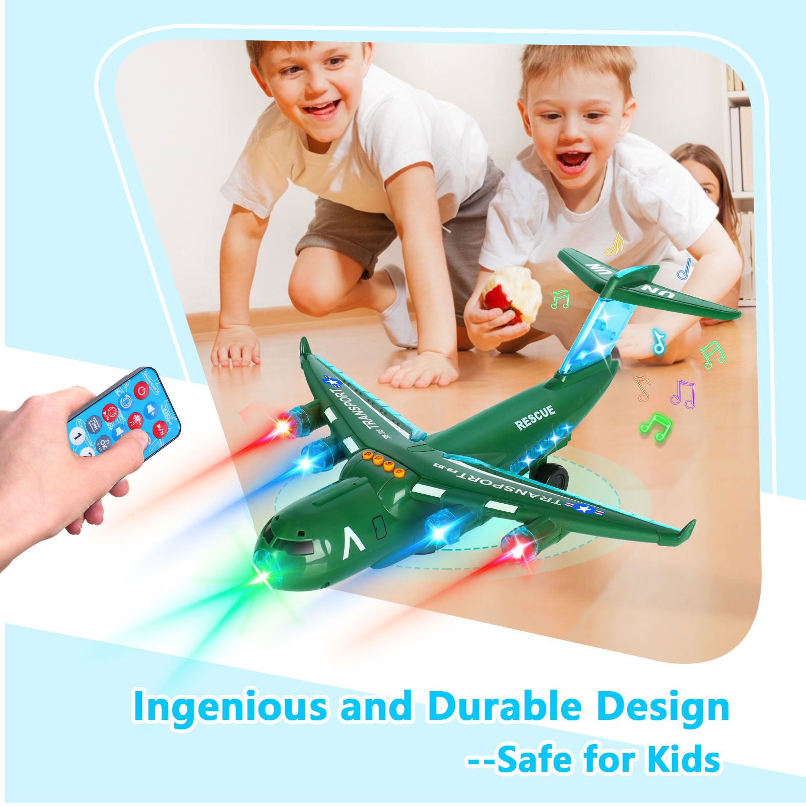 Toys Airplane for Boys Girls, 360 Degree Rotation Airplane with Remote Control - Picture 12 of 21