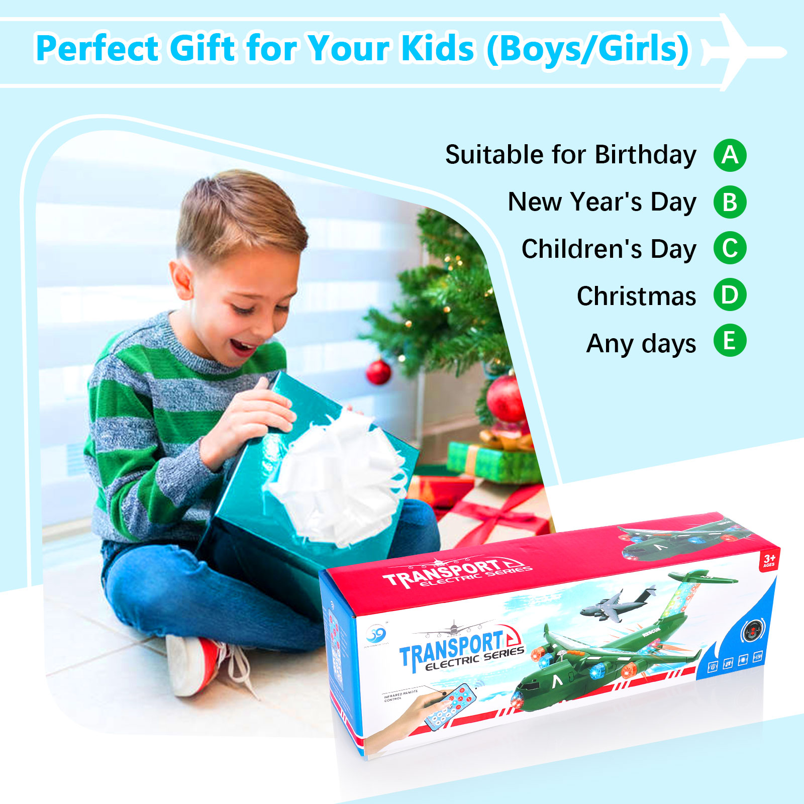 Toys Airplane for Boys Girls, 360 Degree Rotation Airplane with Remote Control - Picture 13 of 21