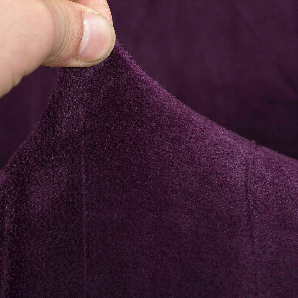 Dicke Samt Sofabezug Stretch 1/2/3/4 Sitz Couch Slipper Möbelschutz - Bild 72 von 74