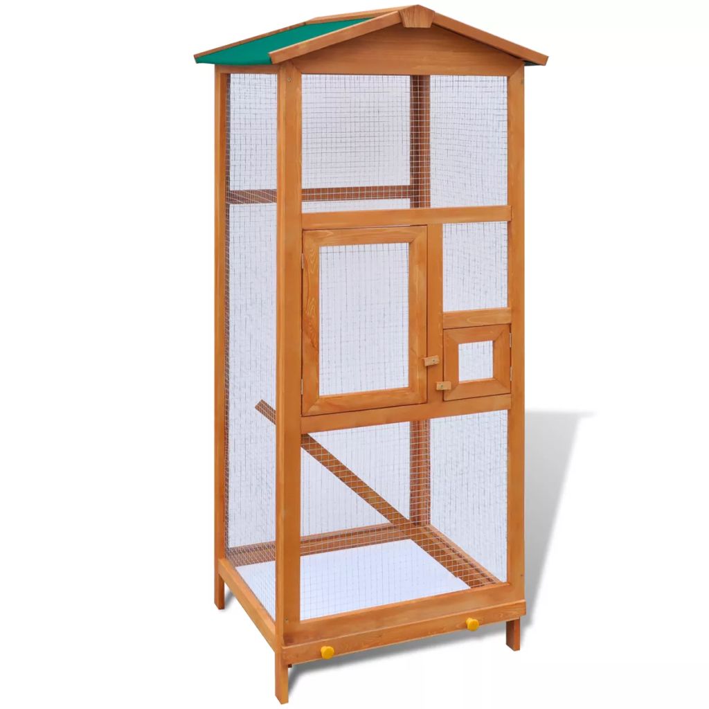 Large Aviary Bird Finch Cage Parakeet Pet Wood