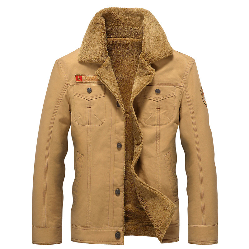 Salopette uomo invernale outdoor giacca taglie forti più abbigliamento velluto sezione sottile - Foto 16 di 24