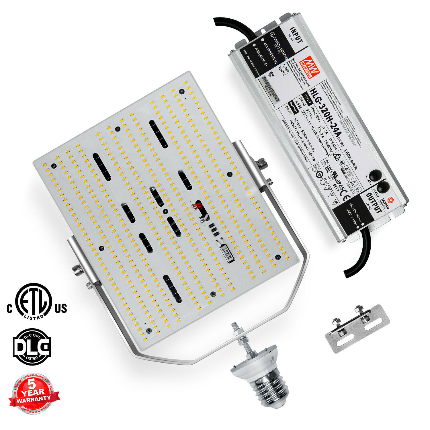 thumbnail image 2 of Kukuppo 300W LED Retrofit Kit For Shoebox Lights – E39 Base, 42,000 Lumens, 5700K, Commercial 2 of 4