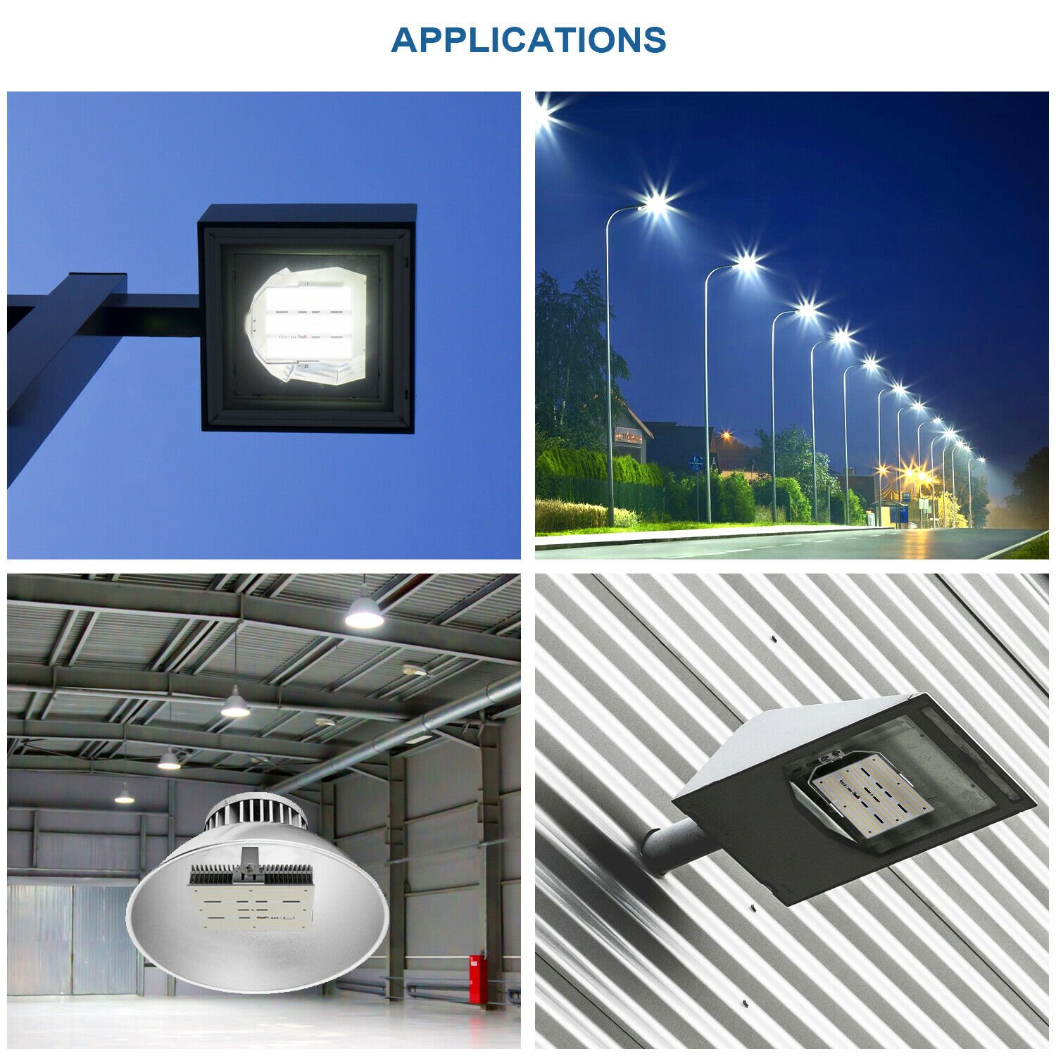 ETL DLC 300W Shoebox LED Retrofit Kits E39 Mogul Base LED Parking Lot Area Light - Picture 13 of 22