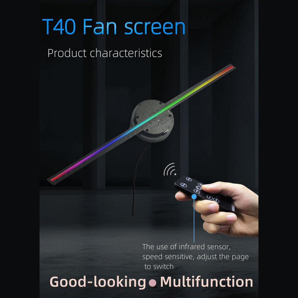 Dømme Udvej Bølle 3D Hologram Projector LED Holographic Display Fan PC Wifi Advertising  Machine | eBay