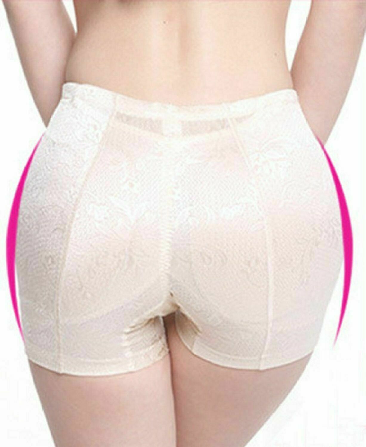 Womens Padded Full Butt Hip Enhancer Shaper Panties Fake Ass