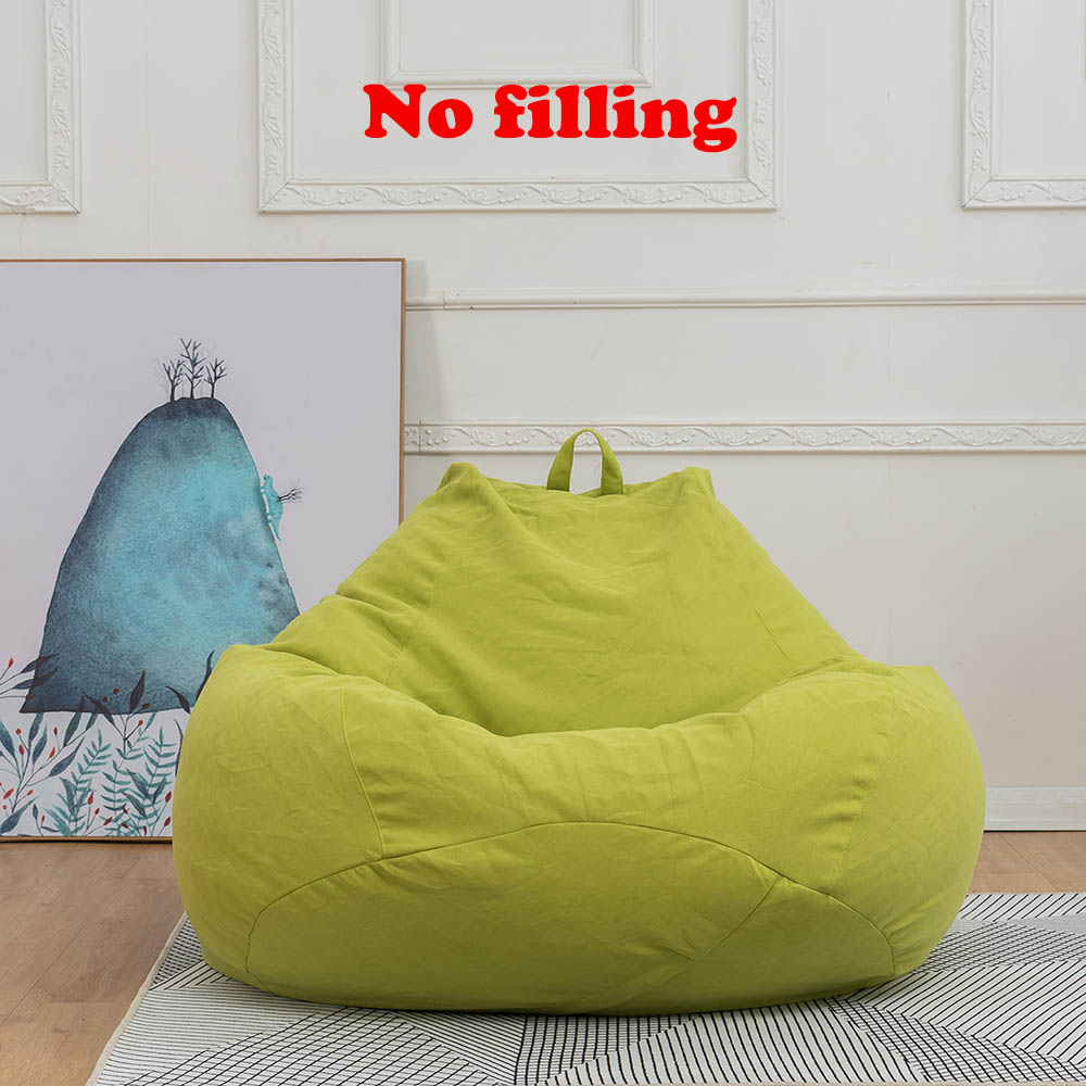 Large Beanless Bean Bag Chair Sofa Lazy Lounger Cover Home Comfy (No Filler)  US