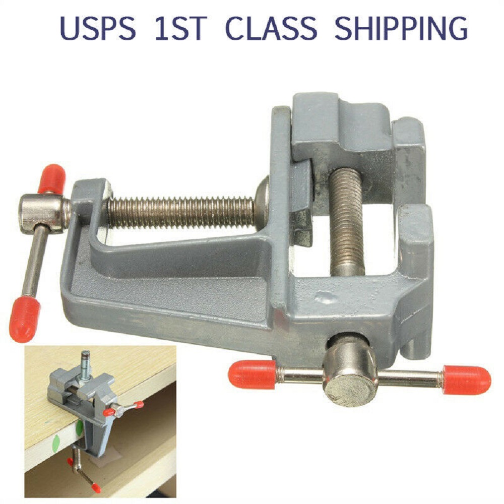 NEW 3.5" Aluminum Small Jewelers Hobby Clamp On Table Bench Vise Mini