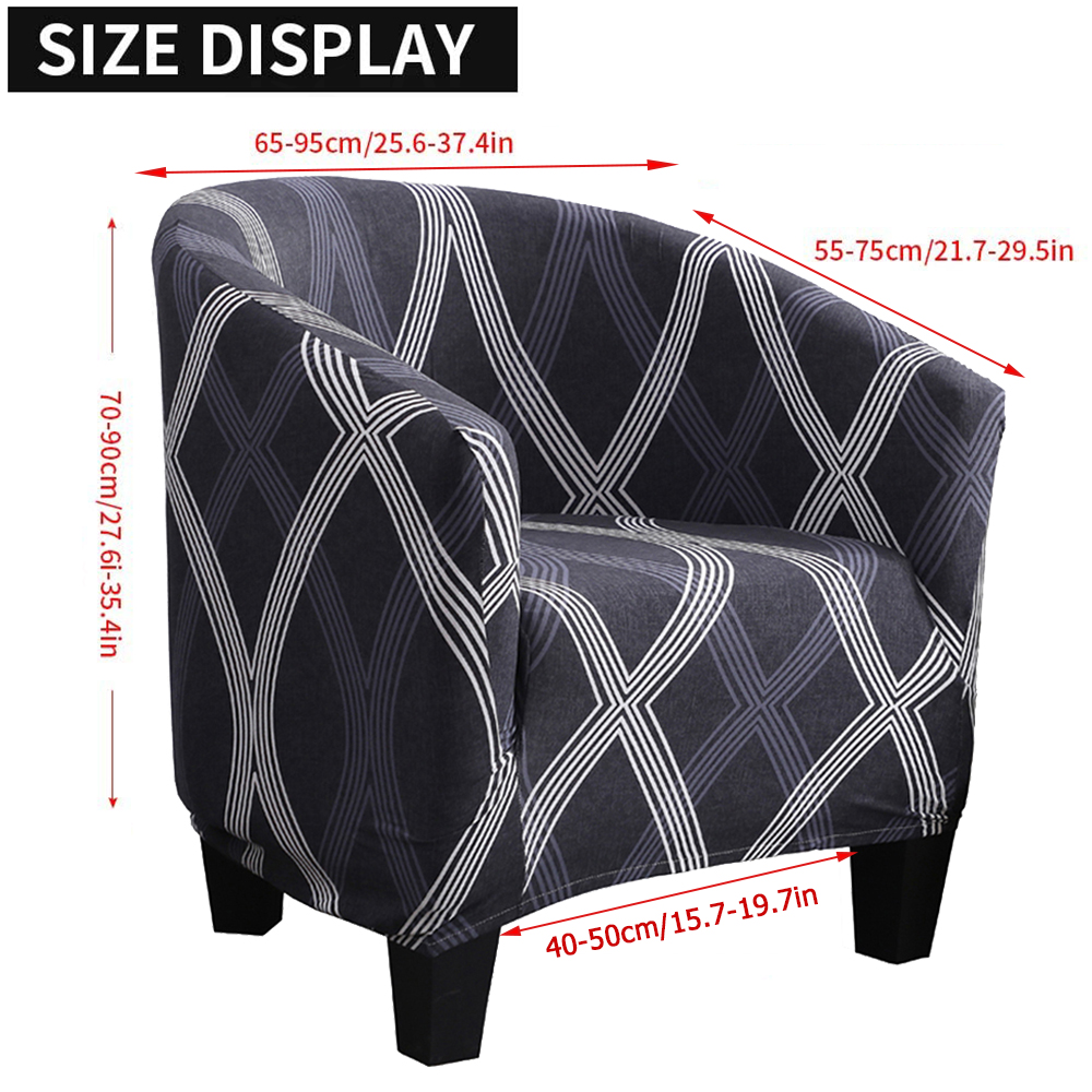 Club Chair Slipcover Stretch Armchair Cover Tub Chair Cover for Bar