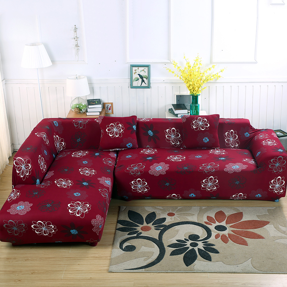 Details about   Stretch Sofa Slipcover 1 2 3 4 Seater Couch Cover Floral Print Loveseat Cover 