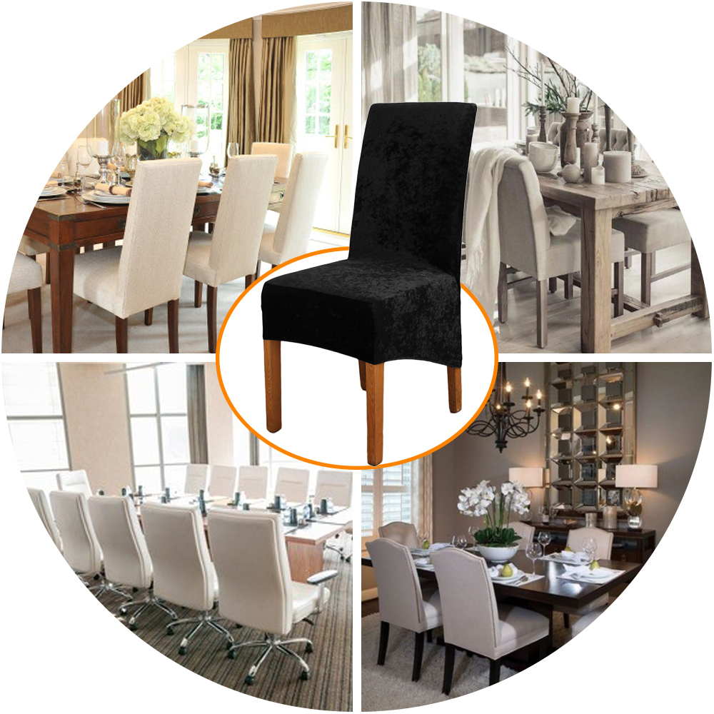 4Pcs High Back Chair Covers for Dining Room Wedding Banquet Party Decor XL Size