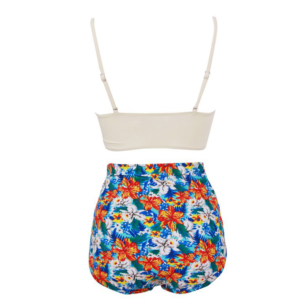 Women's High Waist Bikini Set Push Up Padded Top Bathing Swimsuit US Plus Size - Picture 24 of 41