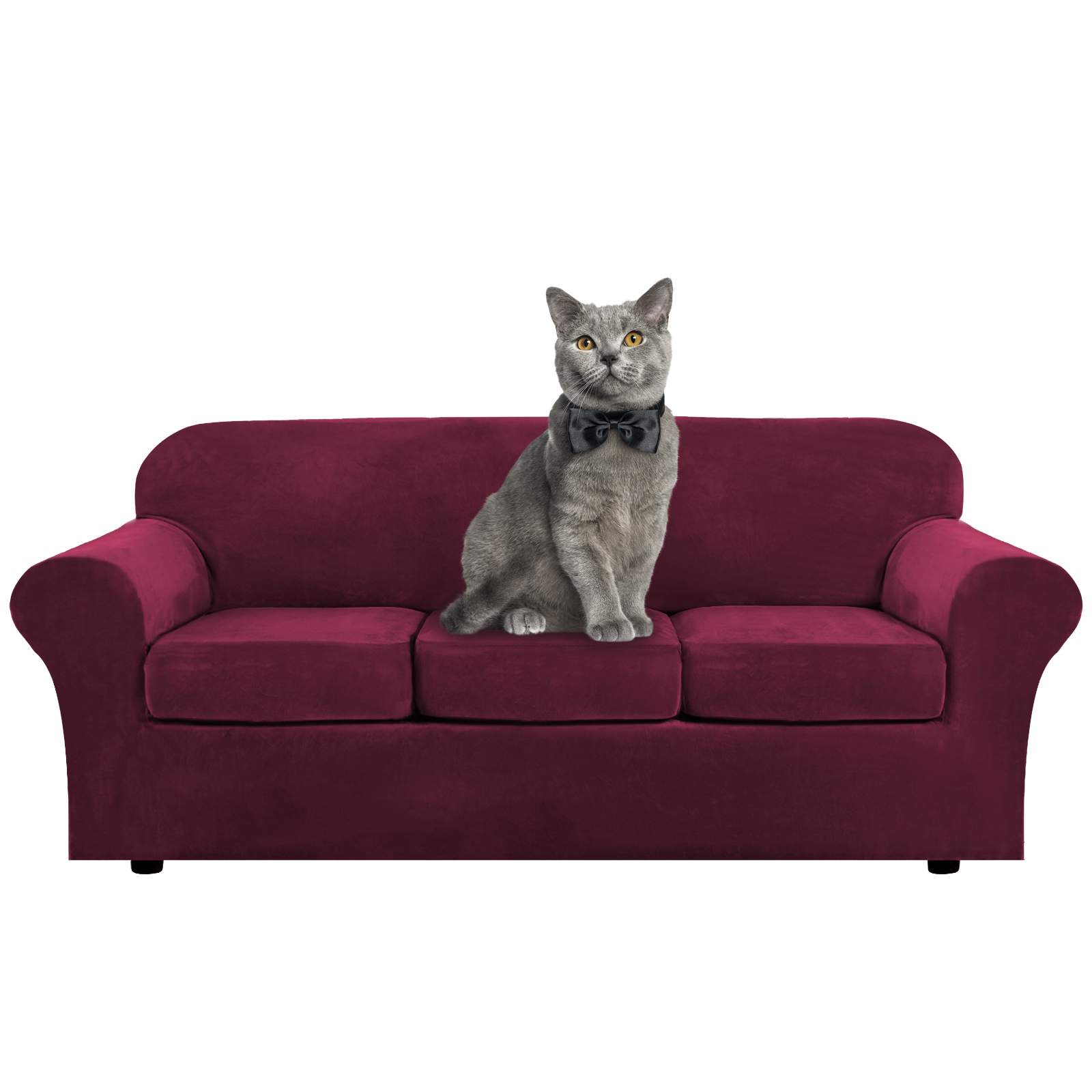 Velvet Stretch Sofa Slipcover 1/2/3 Seater Sofa Couch Covers With