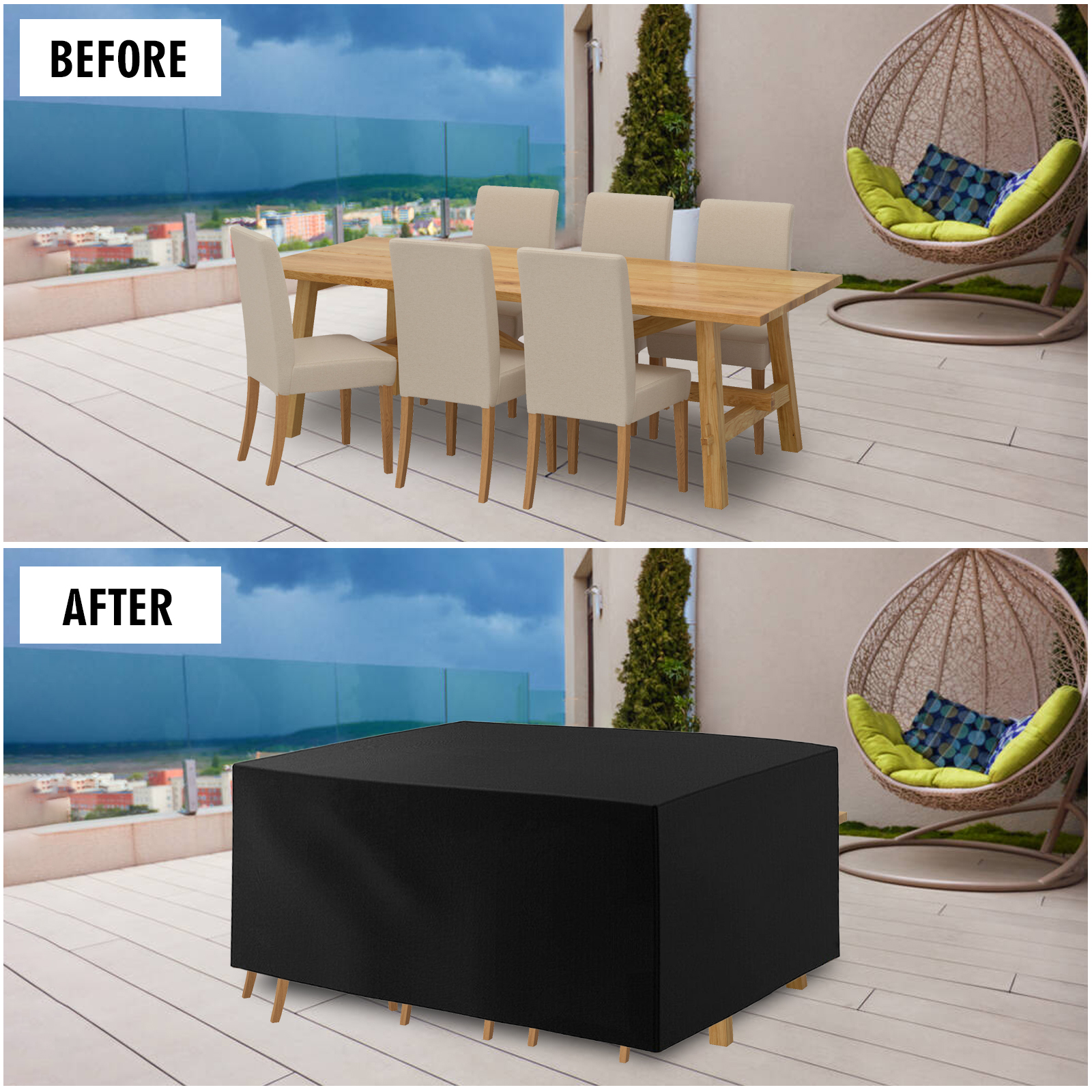 Details about   Outdoor Furniture Cover Garden Patio Rain UV Table Protector Sofa 7Size 210D 