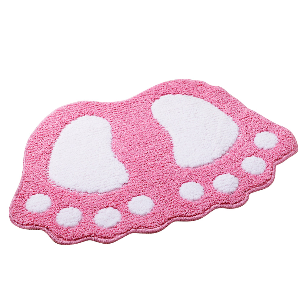 Non-Slip Cute Big Feet Carpet Bath Mat Absorbent Bathroom Rug Floor Mats Doormat - Picture 12 of 48