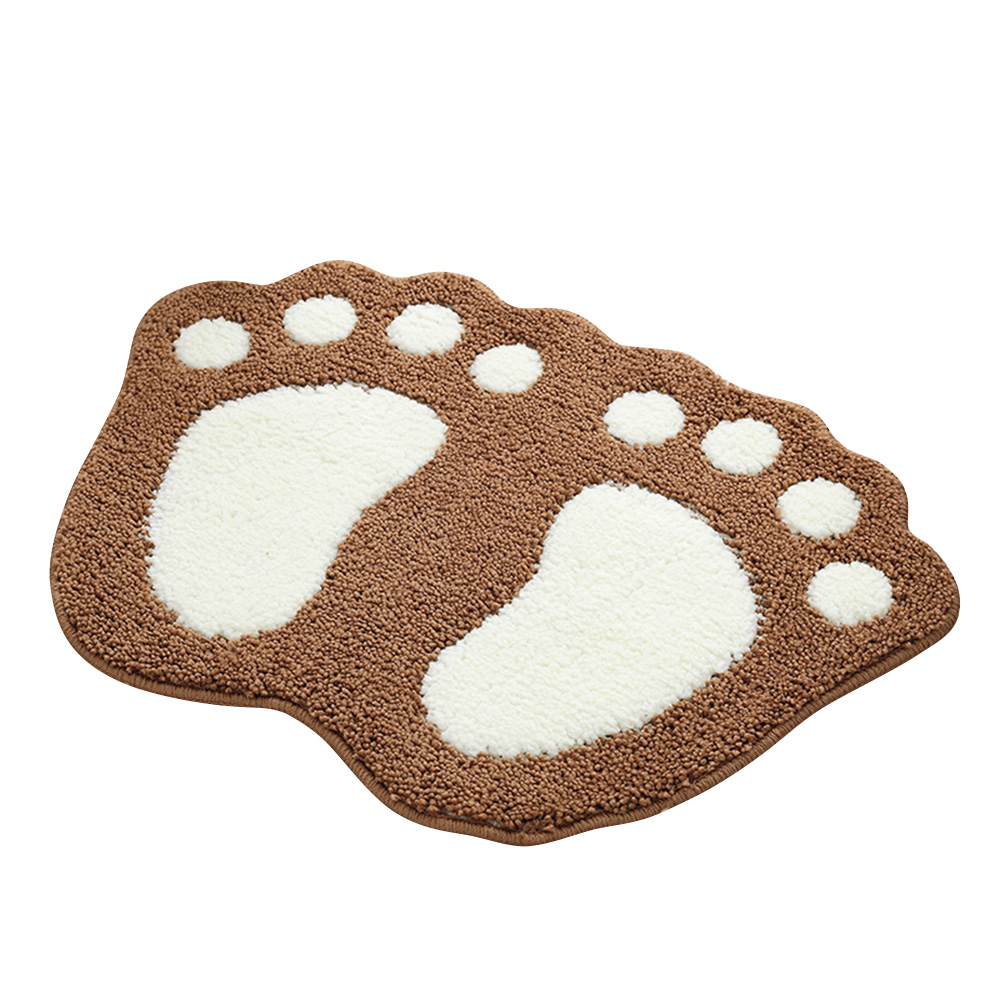 Non-Slip Cute Big Feet Carpet Bath Mat Absorbent Bathroom Rug Floor Mats Doormat - Picture 20 of 48