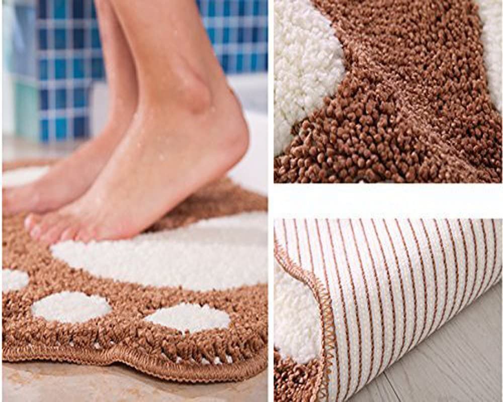 Non-Slip Cute Big Feet Carpet Bath Mat Absorbent Bathroom Rug Floor Mats Doormat - Picture 25 of 48