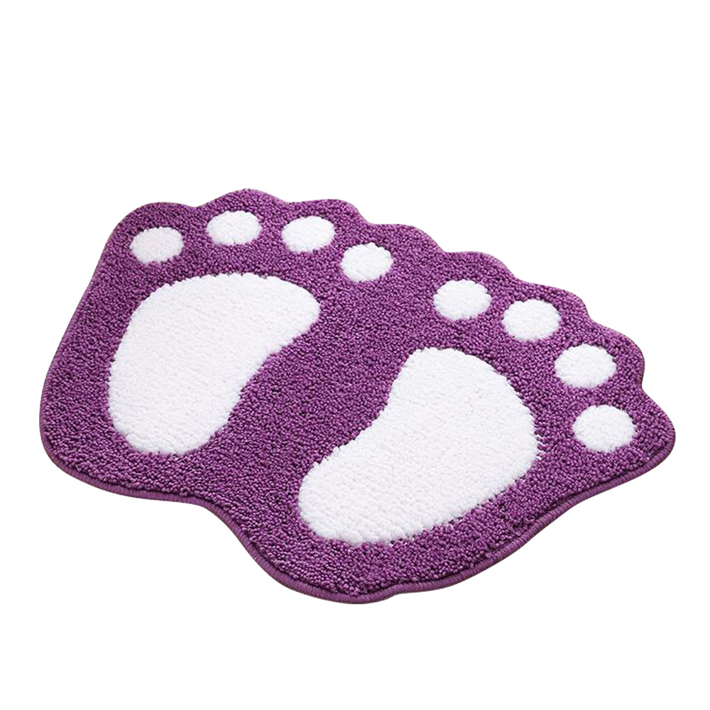 Non-Slip Cute Big Feet Carpet Bath Mat Absorbent Bathroom Rug Floor Mats Doormat - Picture 27 of 48