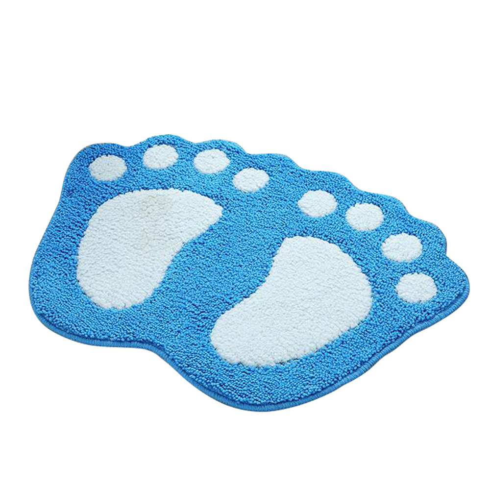 Non-Slip Cute Big Feet Carpet Bath Mat Absorbent Bathroom Rug Floor Mats Doormat - Picture 35 of 48