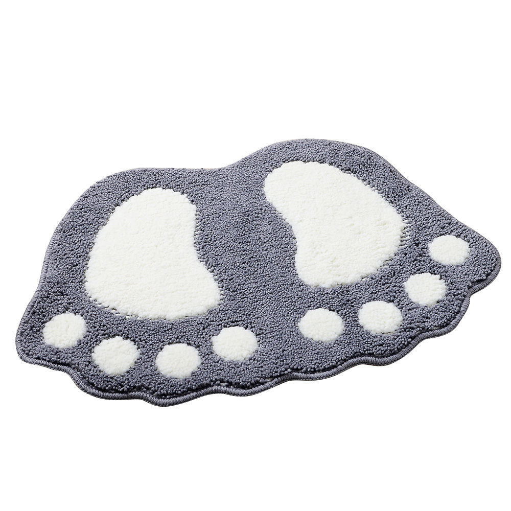 Non-Slip Cute Big Feet Carpet Bath Mat Absorbent Bathroom Rug Floor Mats Doormat - Picture 37 of 48
