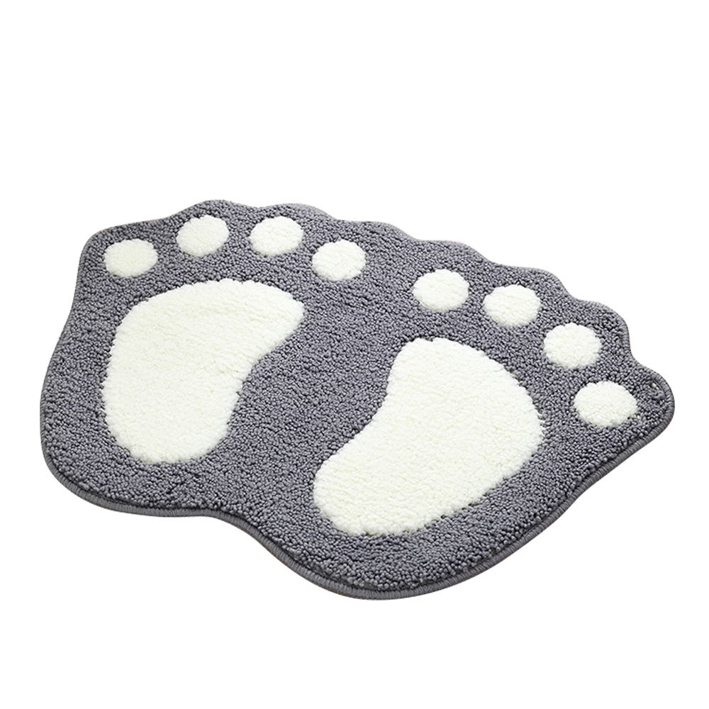 Non-Slip Cute Big Feet Carpet Bath Mat Absorbent Bathroom Rug Floor Mats Doormat - Picture 38 of 48
