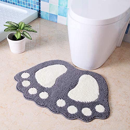 Non-Slip Cute Big Feet Carpet Bath Mat Absorbent Bathroom Rug Floor Mats Doormat - Picture 39 of 48