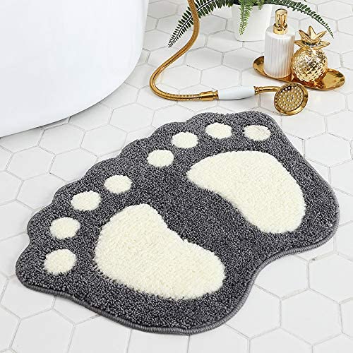Non-Slip Cute Big Feet Carpet Bath Mat Absorbent Bathroom Rug Floor Mats Doormat - Picture 40 of 48