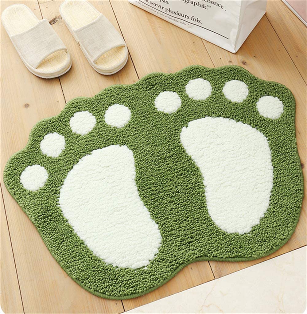 Non-Slip Cute Big Feet Carpet Bath Mat Absorbent Bathroom Rug Floor Mats Doormat - Picture 44 of 48