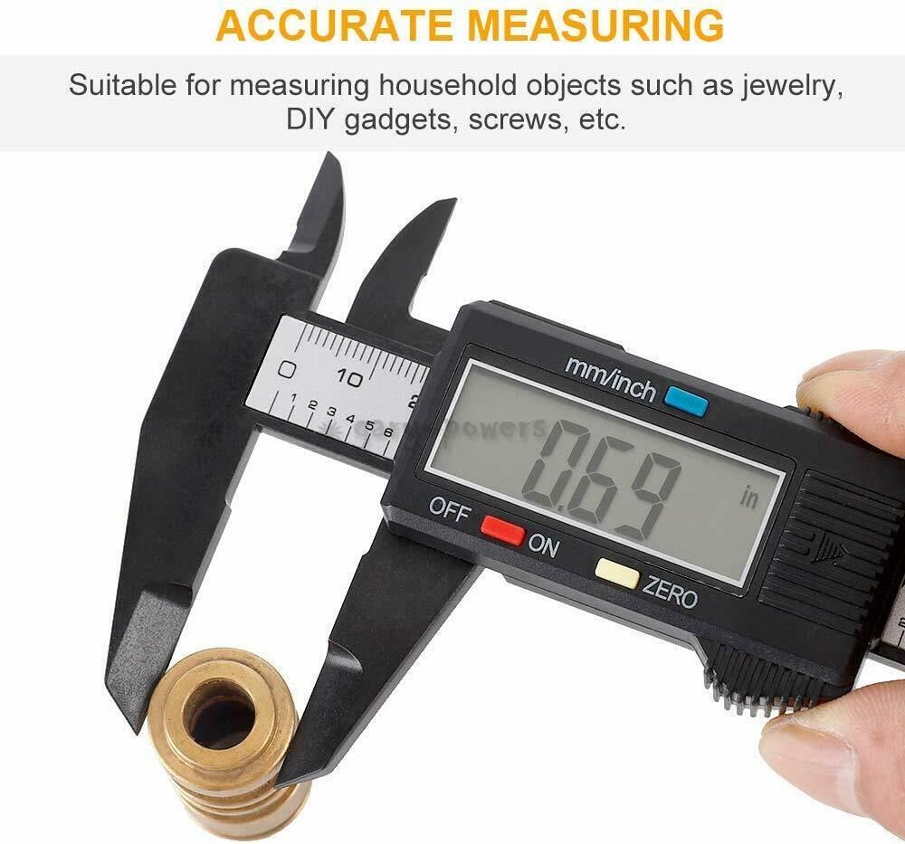 Digital Caliper Vernier Micrometer Electronic Ruler Gauge Meter