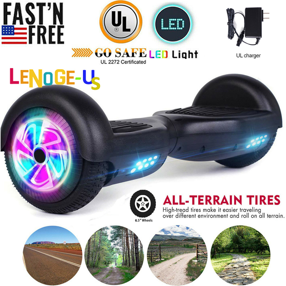 6.5" All Terrain Bluetooth Hoverboard Electric Self Balancing Scooter Bag Gift 