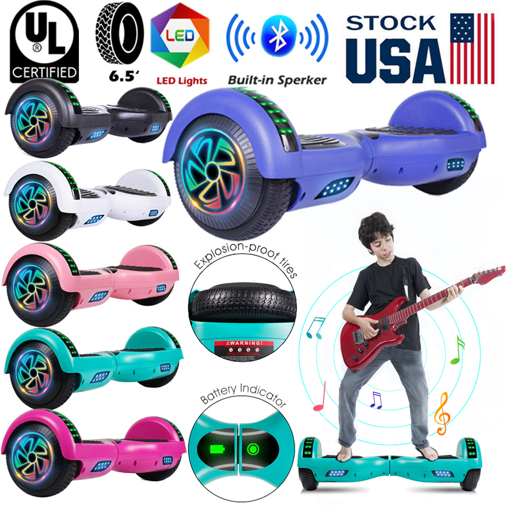 6.5" Hoverboard Bluetooth Electric Scooter Balance Scooter E-Skateboard Board 