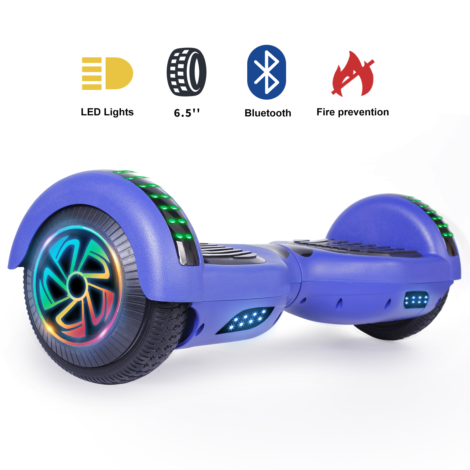6.5" Bluetooth Hoverboard Self Balancing Scooter UL2272 No Bag A02 
