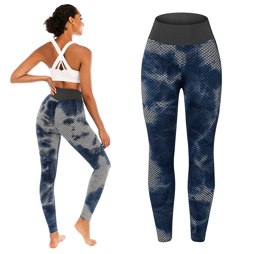 Womens Honeycomb Foam Tiktok Yoga Pants With Pocket Perfect For