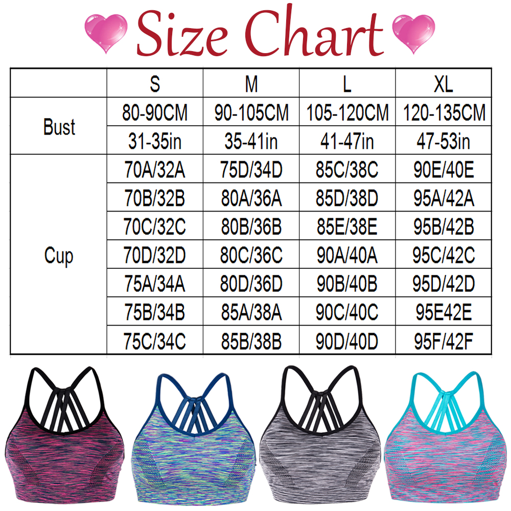 Women's Removable pad Sports Bra Seamless High Impact Running Yoga Stretch Bra - Picture 25 of 192
