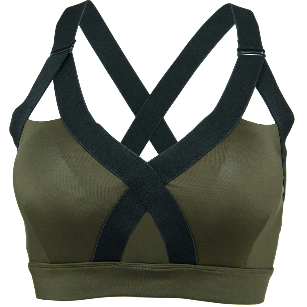 Women's Removable pad Sports Bra Seamless High Impact Running Yoga Stretch Bra - Picture 73 of 192