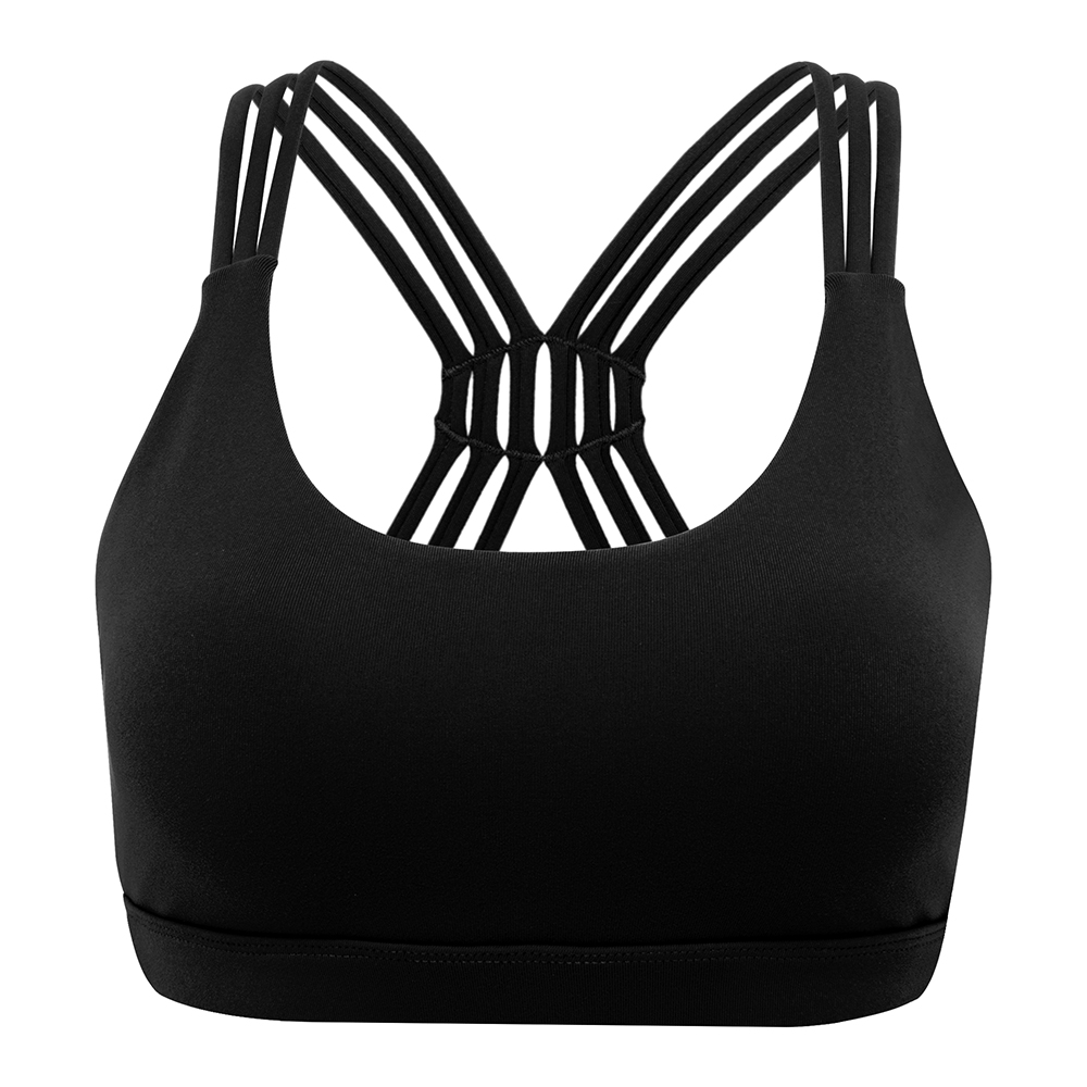 Women's Removable pad Sports Bra Seamless High Impact Running Yoga Stretch Bra - Picture 79 of 192