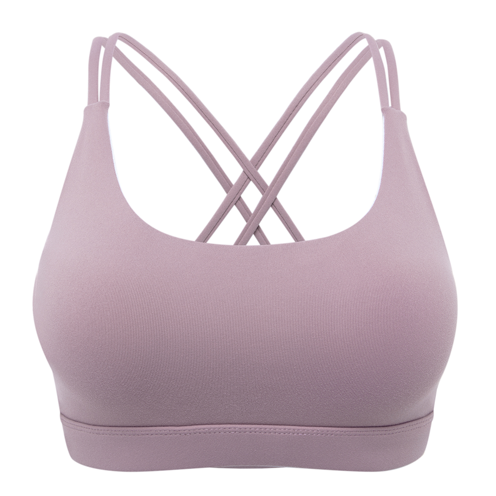 Women's Removable pad Sports Bra Seamless High Impact Running Yoga Stretch Bra - Picture 91 of 192