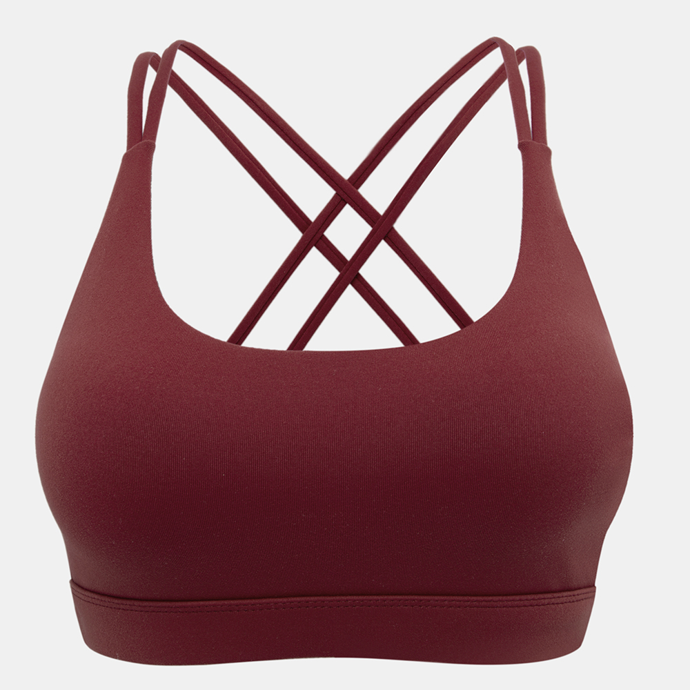 Women's Removable pad Sports Bra Seamless High Impact Running Yoga Stretch Bra - Picture 103 of 192