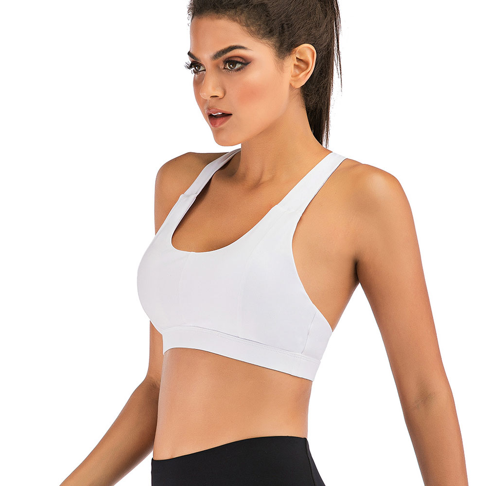 Women's Removable pad Sports Bra Seamless High Impact Running Yoga Stretch Bra - Picture 110 of 192