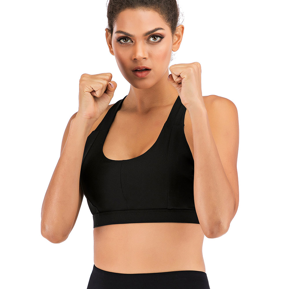Women's Removable pad Sports Bra Seamless High Impact Running Yoga Stretch Bra - Picture 115 of 192