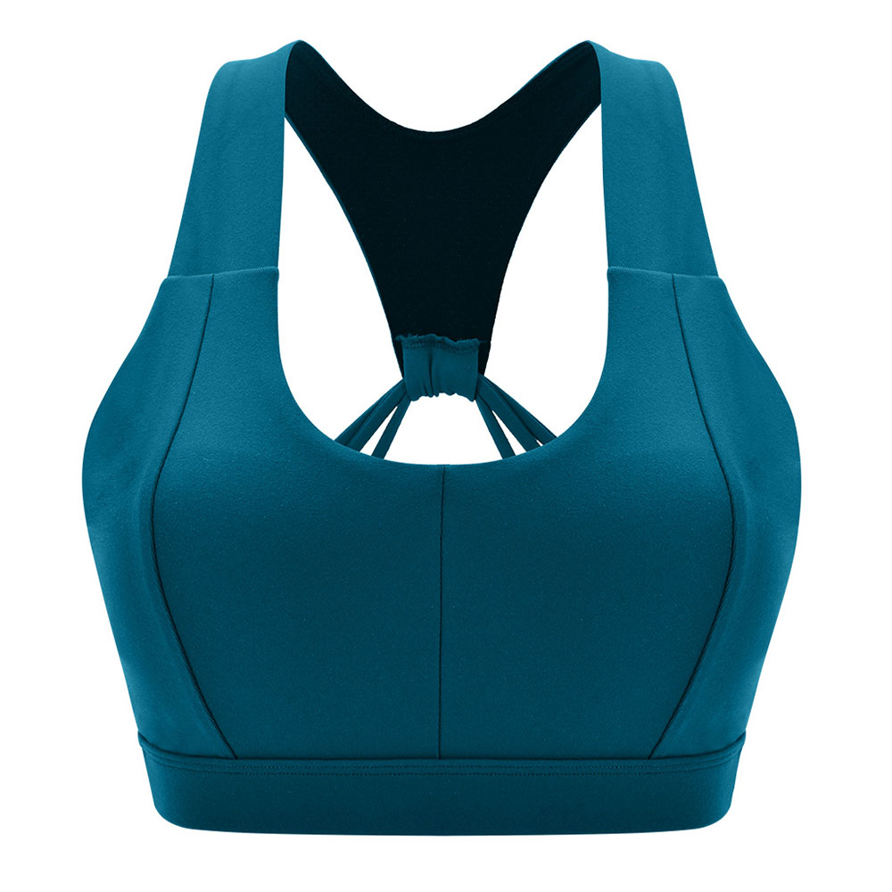 Women's Removable pad Sports Bra Seamless High Impact Running Yoga Stretch Bra - Picture 116 of 192