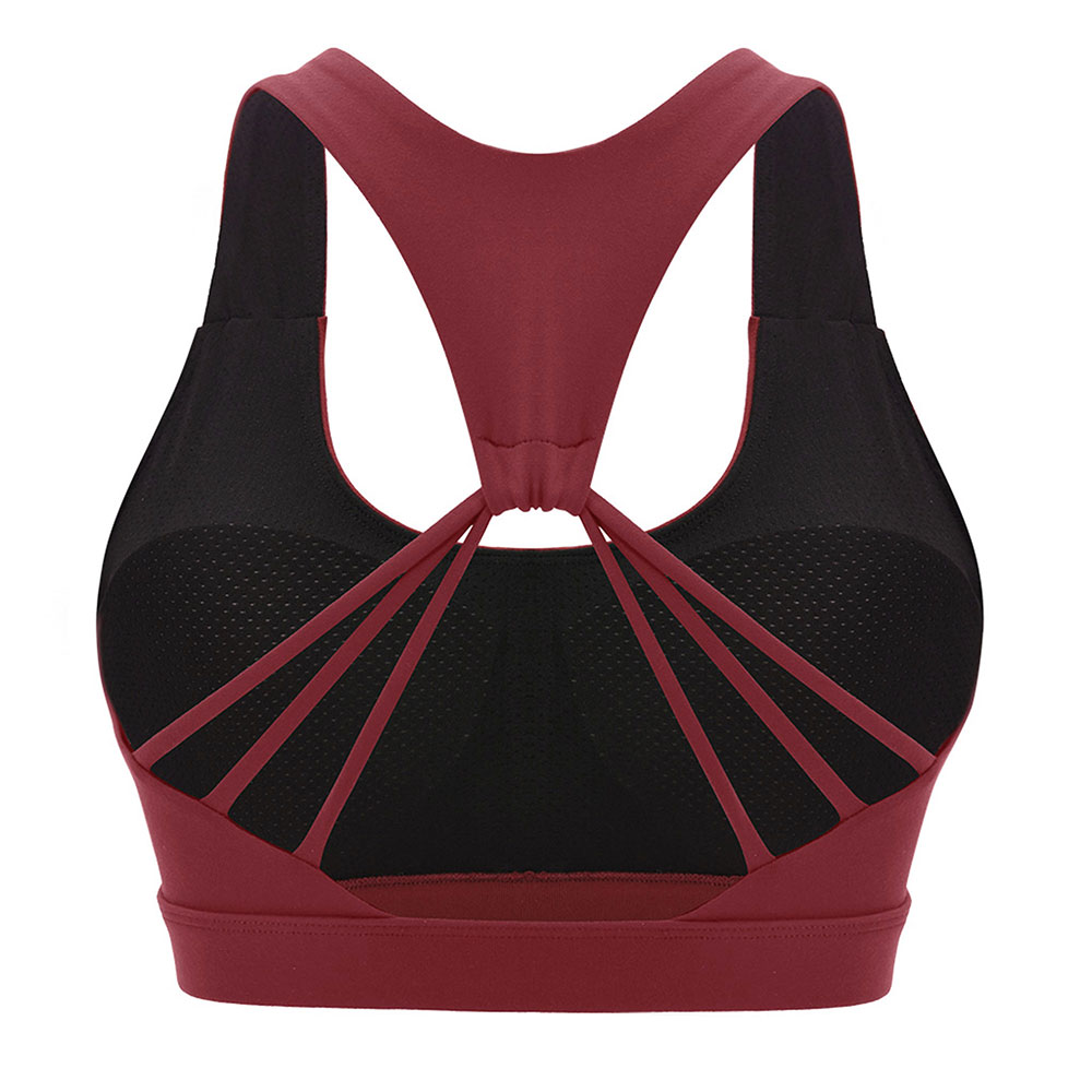 Women's Removable pad Sports Bra Seamless High Impact Running Yoga Stretch Bra - Picture 124 of 192
