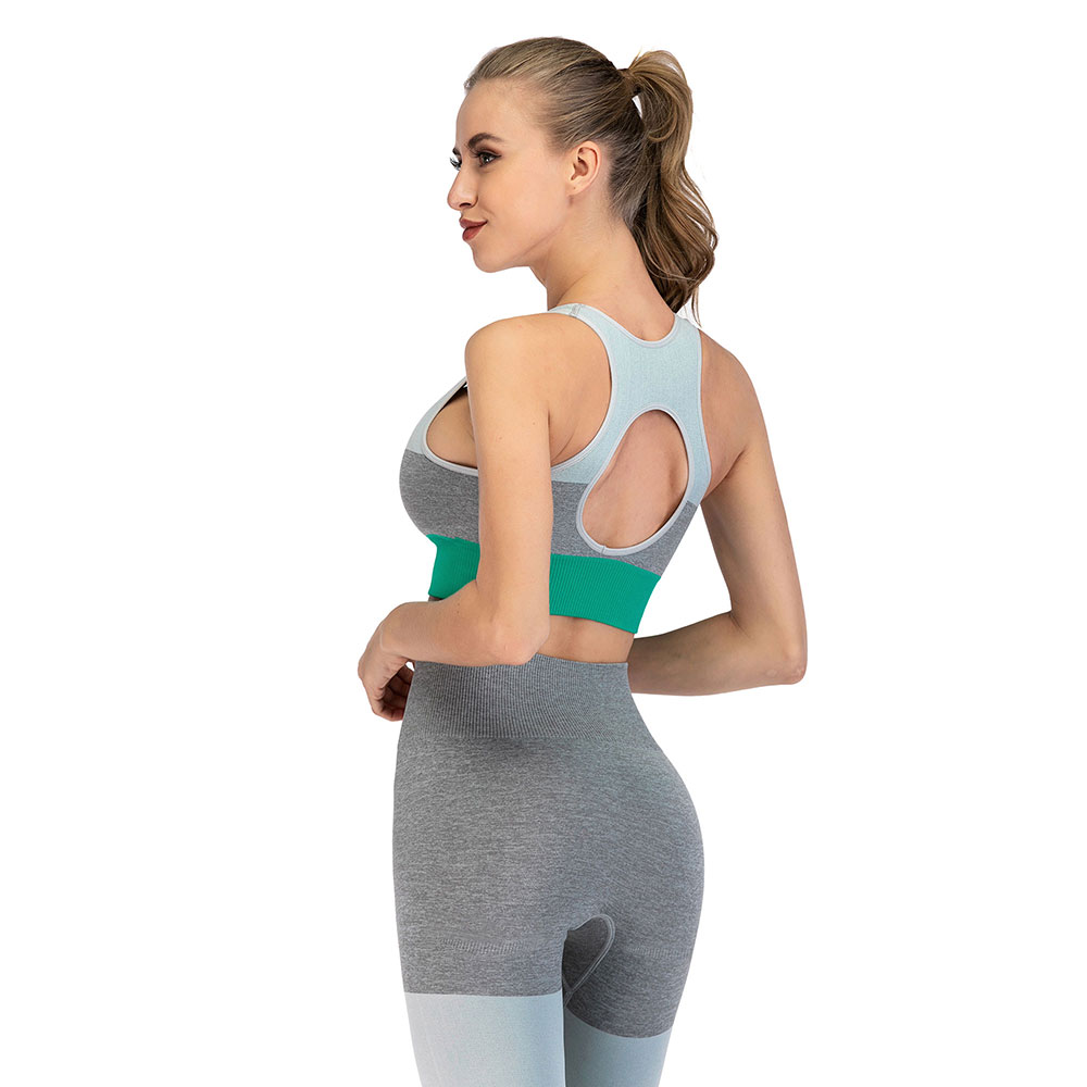 Women's Removable pad Sports Bra Seamless High Impact Running Yoga Stretch Bra - Picture 127 of 192