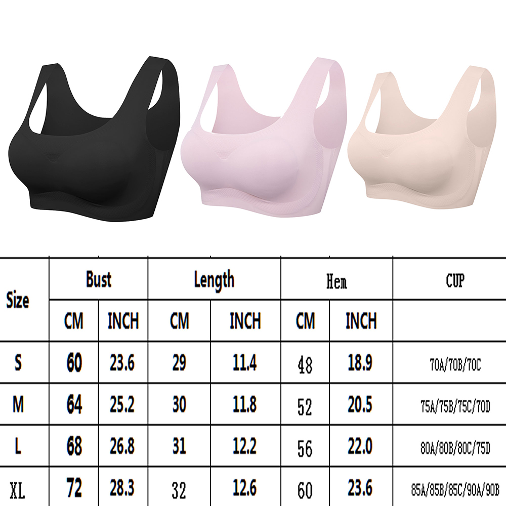Women's Removable pad Sports Bra Seamless High Impact Running Yoga Stretch Bra - Picture 138 of 192