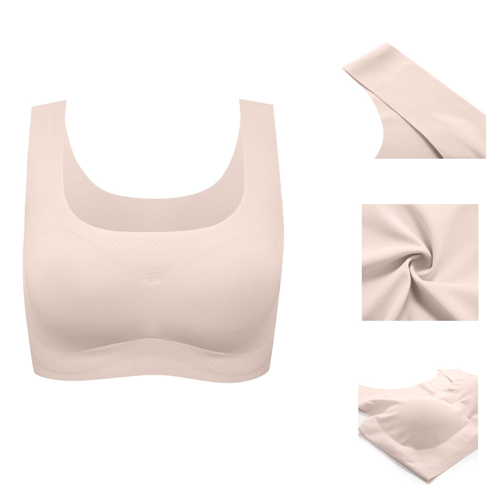 Women's Removable pad Sports Bra Seamless High Impact Running Yoga Stretch Bra - Picture 139 of 192